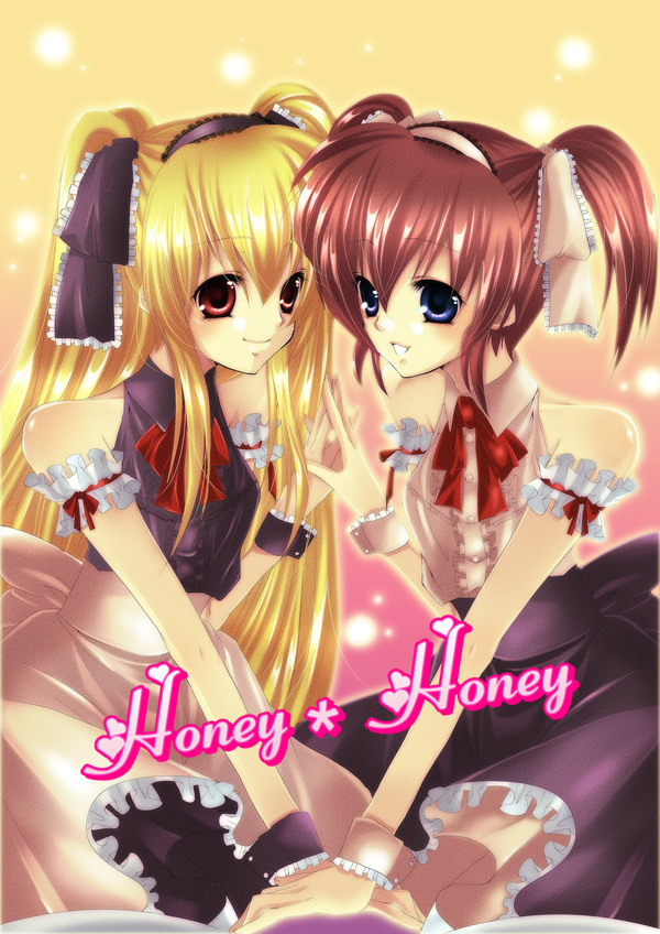 fate testarossa and takamachi nanoha (lyrical nanoha and 1 more) drawn by kuko_(endless-repeat)