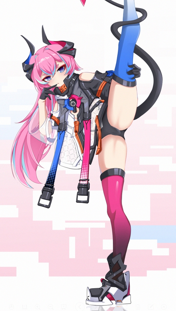 rozaliya olenyeva and delta (honkai and 1 more) drawn by xiaosa123
