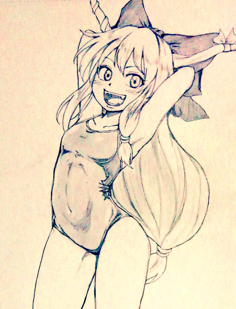 ibuki suika (touhou) drawn by d-m_(dii_emu)