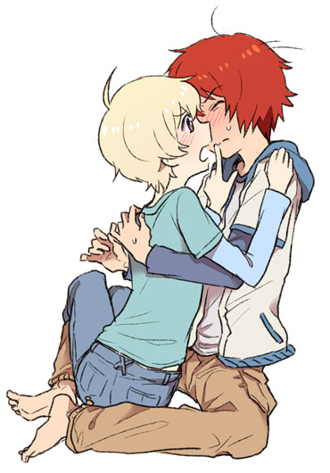 haru and sanada yuki (tsuritama) drawn by naruko_(nalcoro)