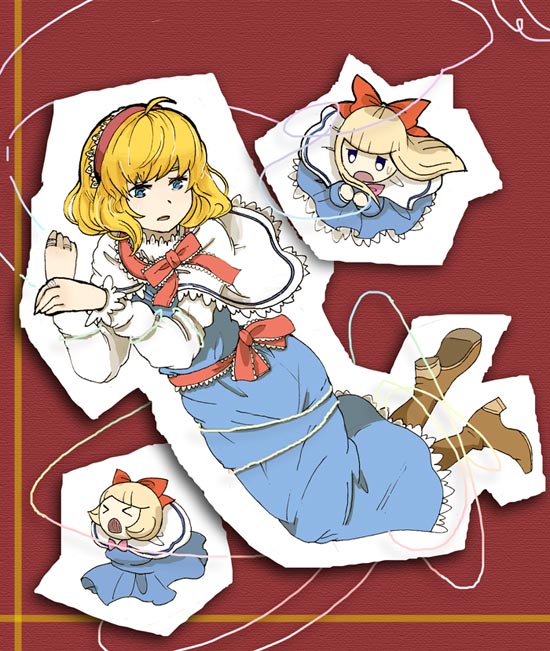 alice margatroid and shanghai doll (touhou) drawn by ma-hain-scarlet