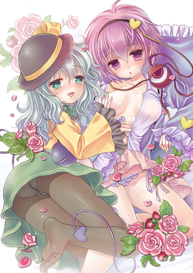 komeiji koishi and komeiji satori (touhou) drawn by motatei