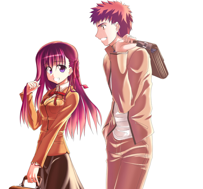 emiya shirou and matou sakura (fate and 1 more) drawn by himura_kiseki