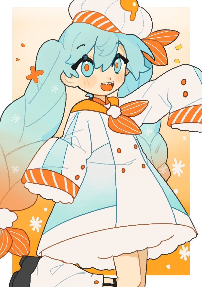 hatsune miku, yuki miku, and shrimpku (vocaloid) drawn by ping_(2178761408qqco1)