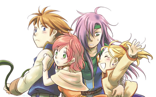 lenna charlotte tycoon, faris scherwiz, bartz klauser, and krile mayer baldesion (final fantasy and 1 more) drawn by kyuu_(komugi)
