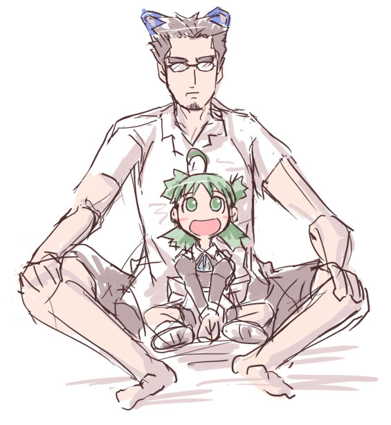 me-tan, koiwai yotsuba, jumbo, and 2k-kun (os-tan and 1 more)
