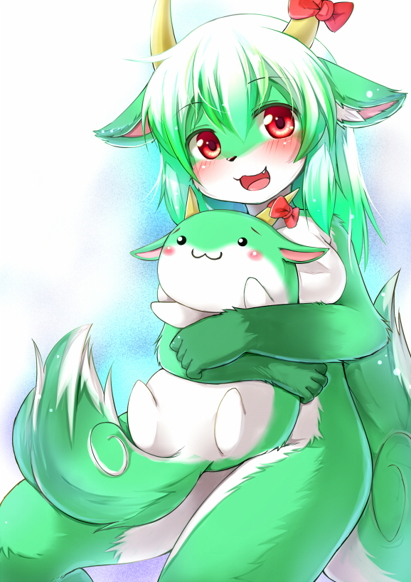 kamishirasawa keine and ex-keine (touhou) drawn by kagerofu