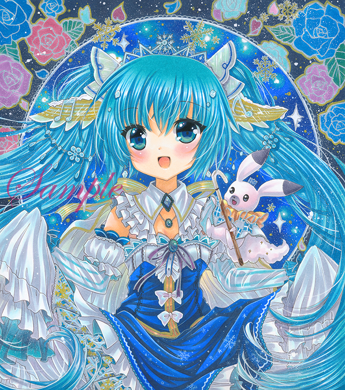 hatsune miku, yuki miku, and rabbit yukine (vocaloid) drawn by rui_(sugar3)