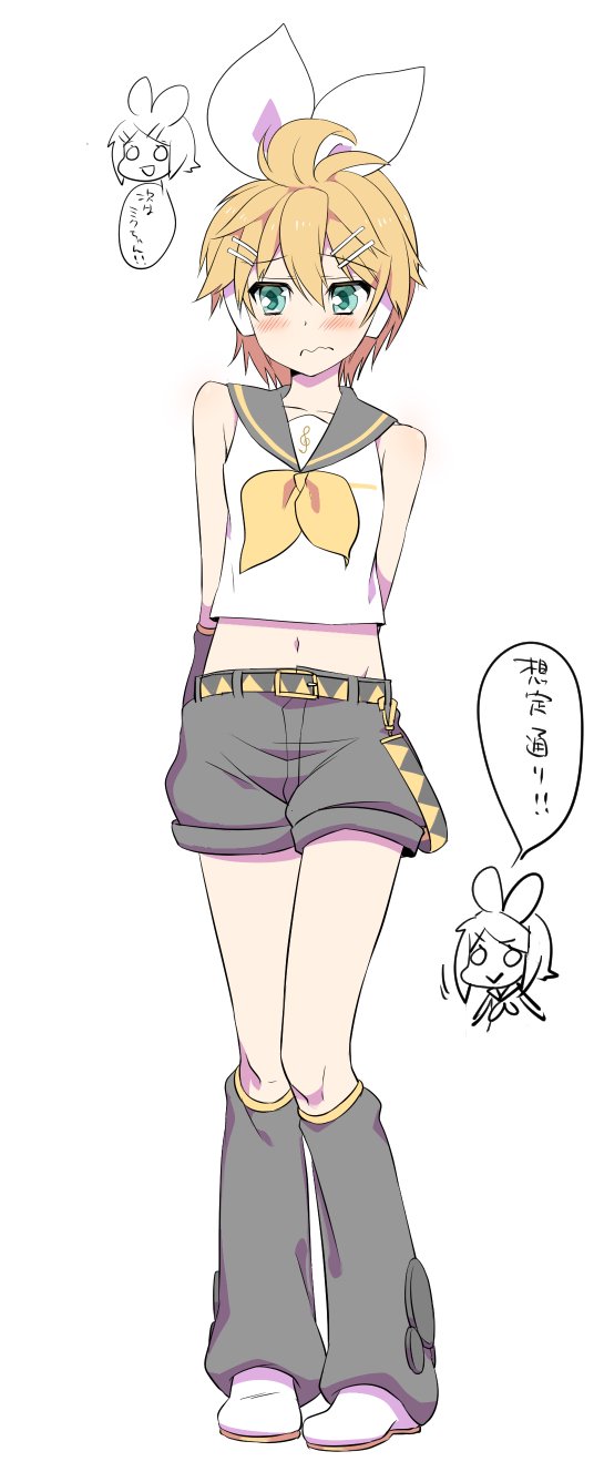 kagamine rin and kagamine len (vocaloid) drawn by tamara