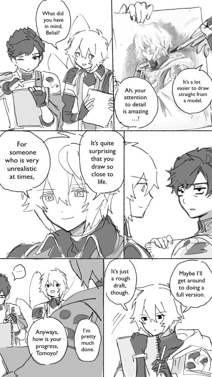 lucifer, belial, and lucilius (granblue fantasy) drawn by wahoosandalphon