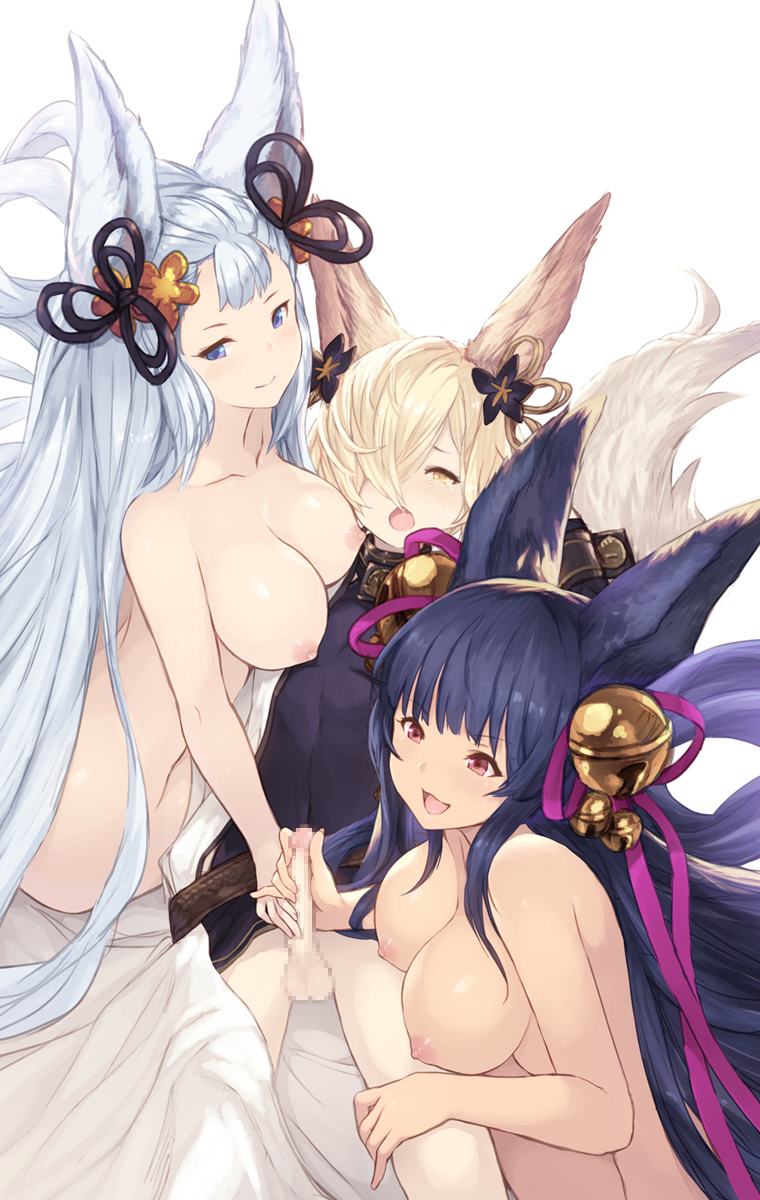 yuel, societte, and kou (granblue fantasy) drawn by cait_aron