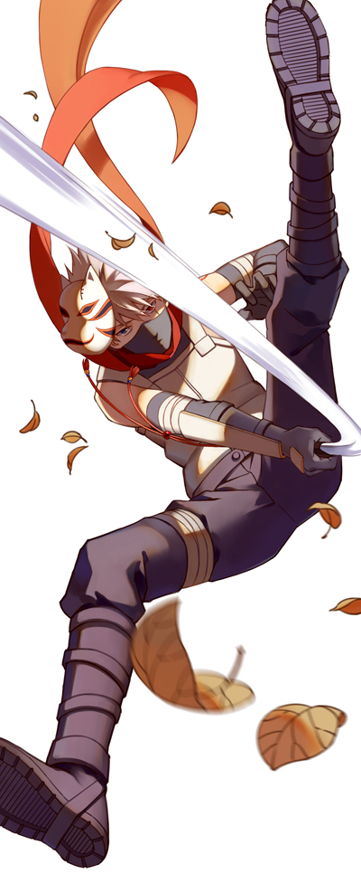hatake kakashi (naruto and 1 more) drawn by kebei