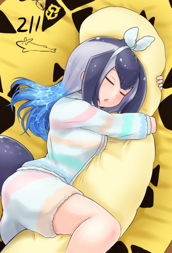 blue whale (kemono friends and 1 more) drawn by tame_(sld8zoczefz9aau)