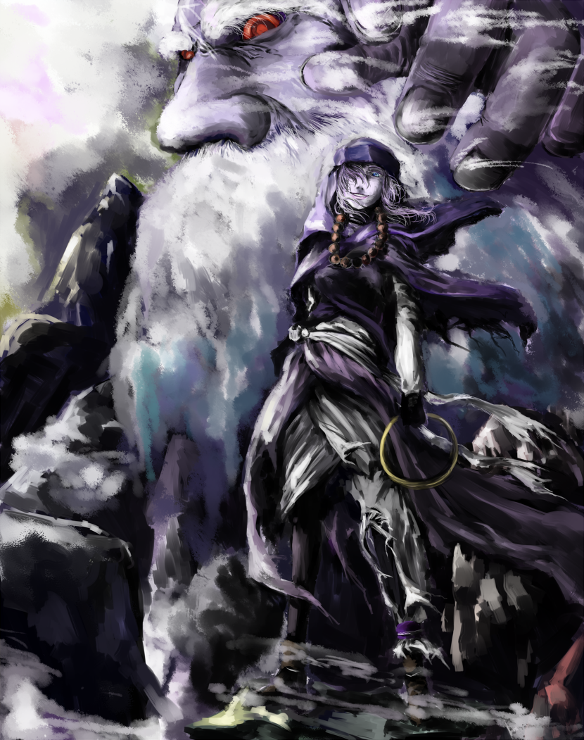 kumoi ichirin and unzan (touhou) drawn by chama_(painter)