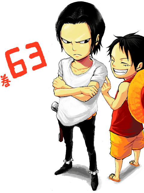 monkey d. luffy and crocodile (one piece) drawn by akinao_(yakucha)