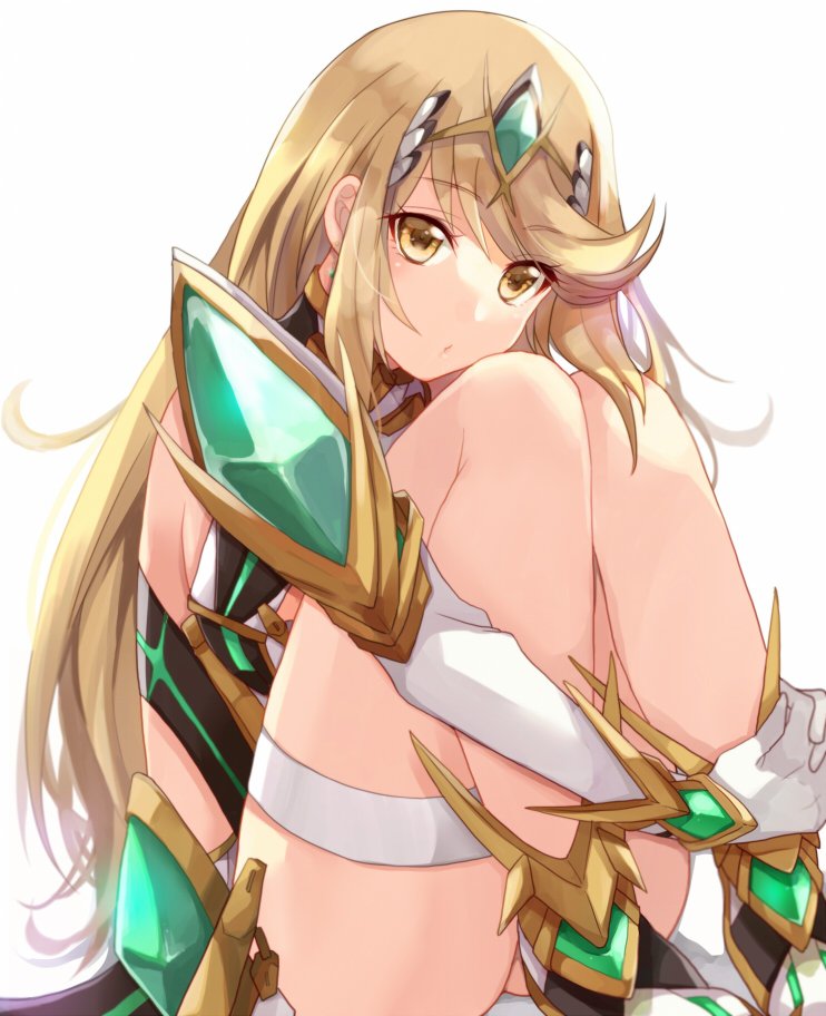 mythra (xenoblade chronicles and 1 more) drawn by konoha2014