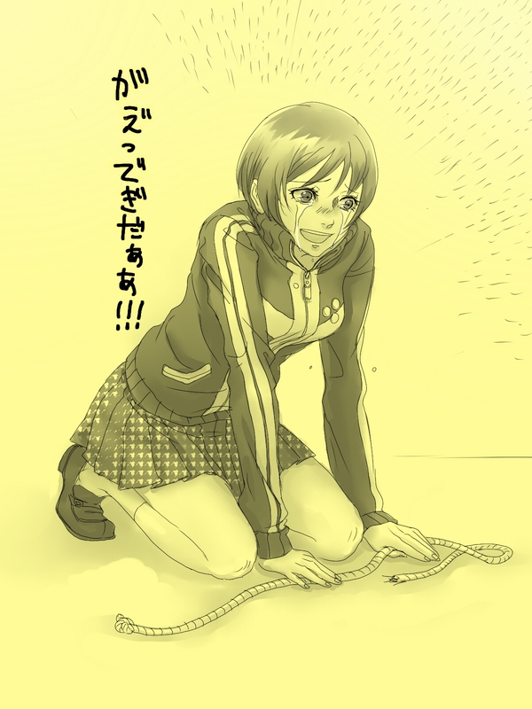 satonaka chie (persona and 1 more) drawn by asahijima