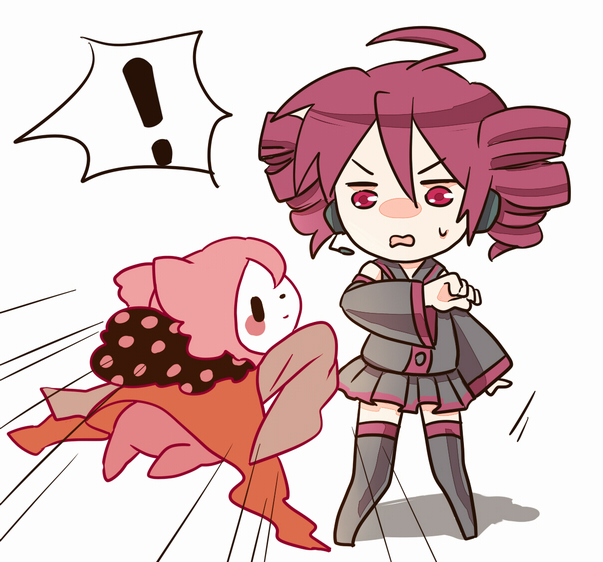 kasane teto and charlotte (mahou shoujo madoka magica and 1 more) drawn by emuo_(mosao)