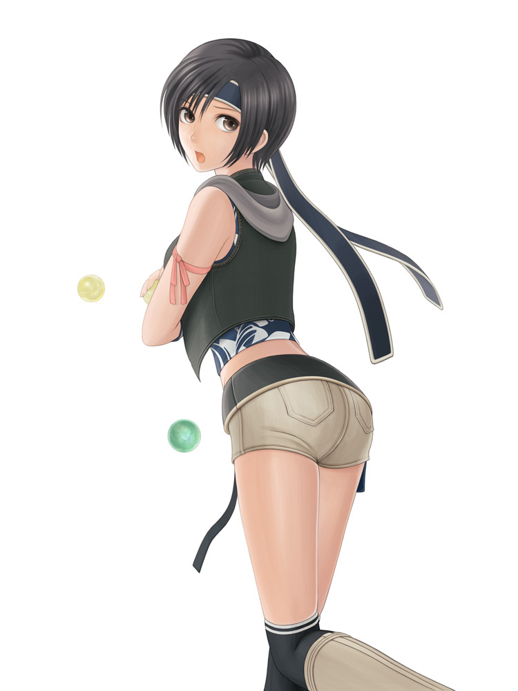 yuffie kisaragi (final fantasy and 2 more) drawn by bocorot