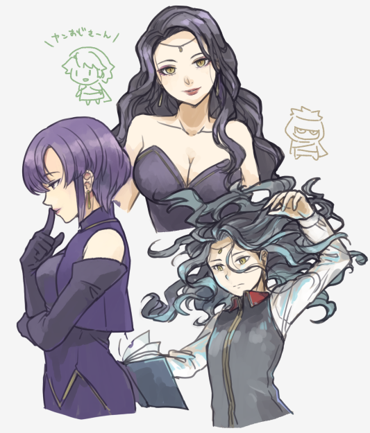 nino, ursula, jaffar, sonia, and limstella (fire emblem and 1 more) drawn by pirihiba
