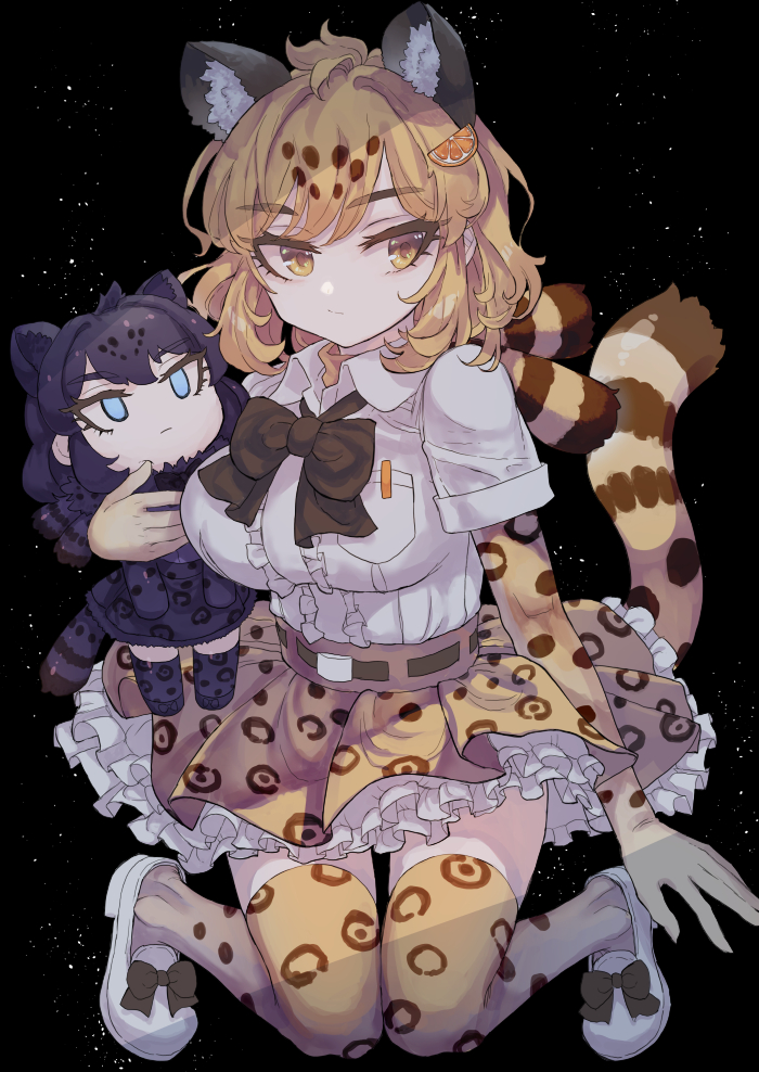 jaguar and black jaguar (kemono friends) drawn by tsukeo