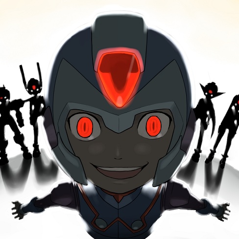 fairy leviathan, sage harpuia, copy x, hidden phantom, and fighting fefnir (mega man and 2 more) drawn by kin_niku