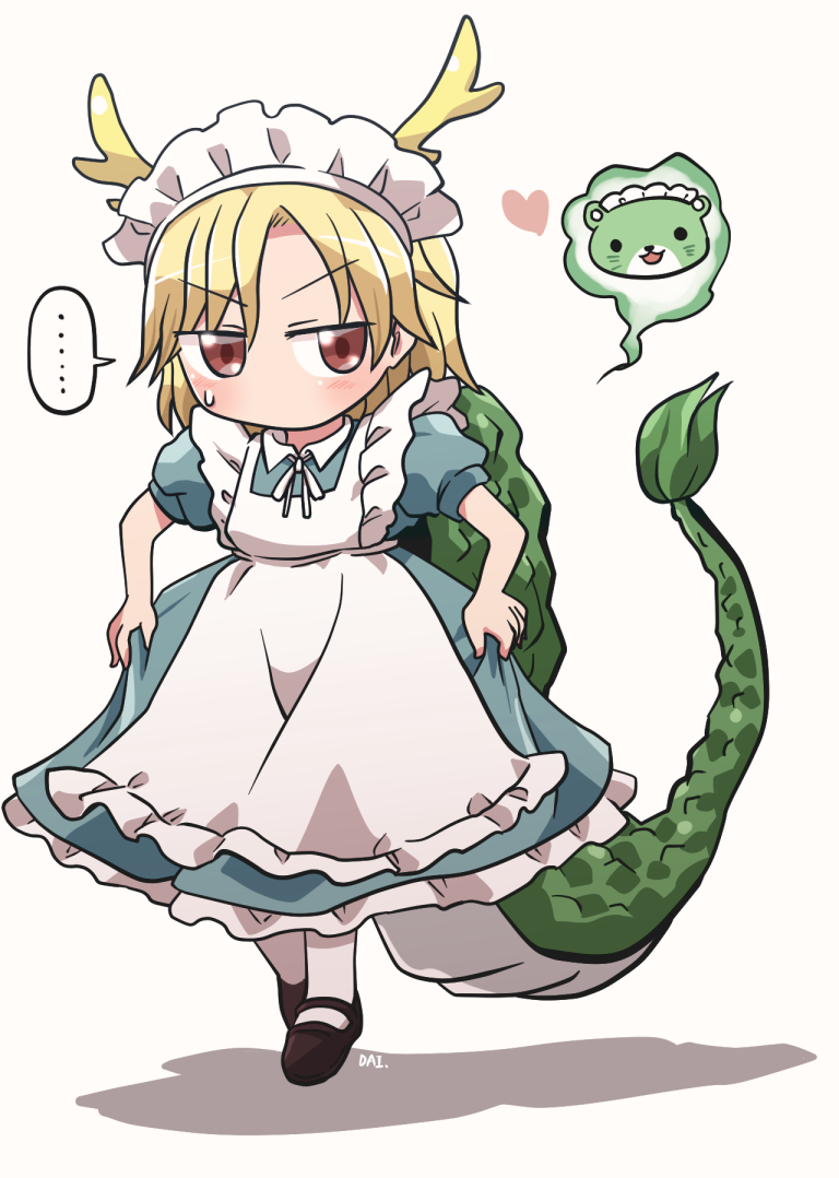 kicchou yachie and otter spirit (touhou and 1 more) drawn by rokugou_daisuke