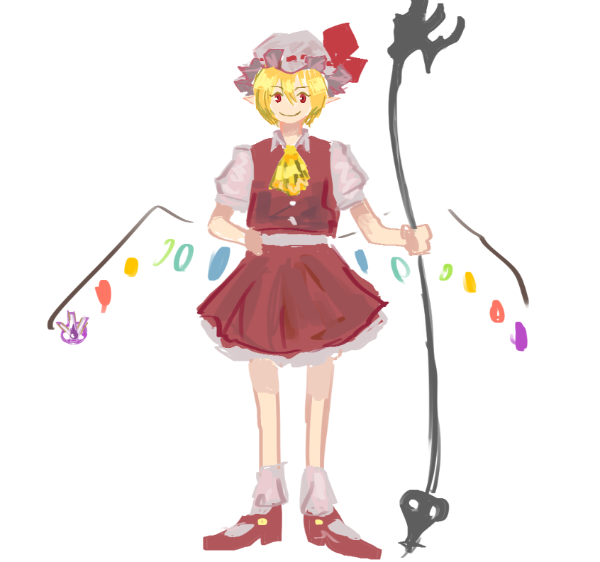 flandre scarlet and don quixote (touhou and 2 more) drawn by dumitaph