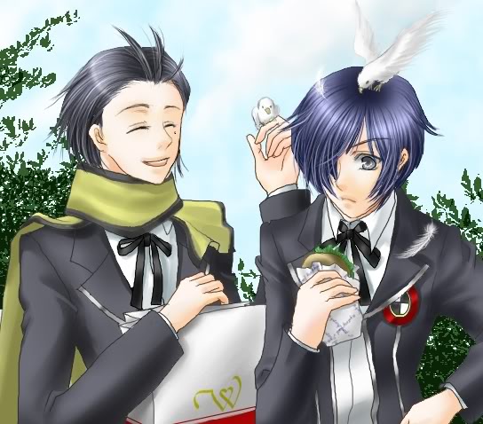 yuuki makoto and mochizuki ryouji (persona and 1 more)