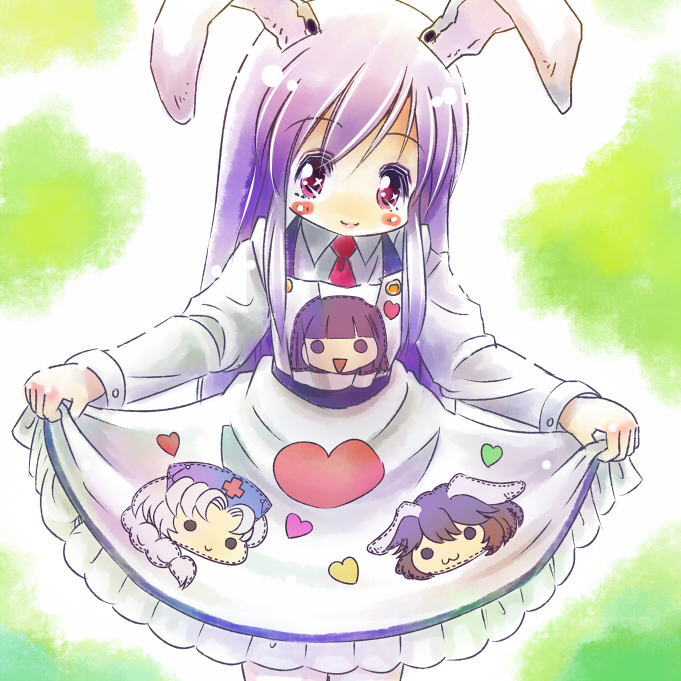 reisen udongein inaba, houraisan kaguya, inaba tewi, and yagokoro eirin (touhou) drawn by opengear