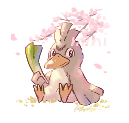 farfetch'd (pokemon) drawn by raria_(reisui25_raria)