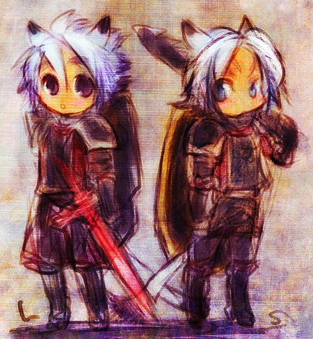 adventurer (final fantasy and 1 more) drawn by doraeshi