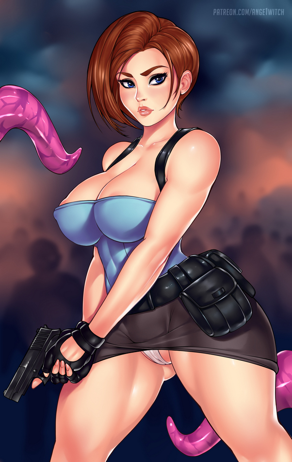 jill valentine (resident evil and 1 more) drawn by ange1witch