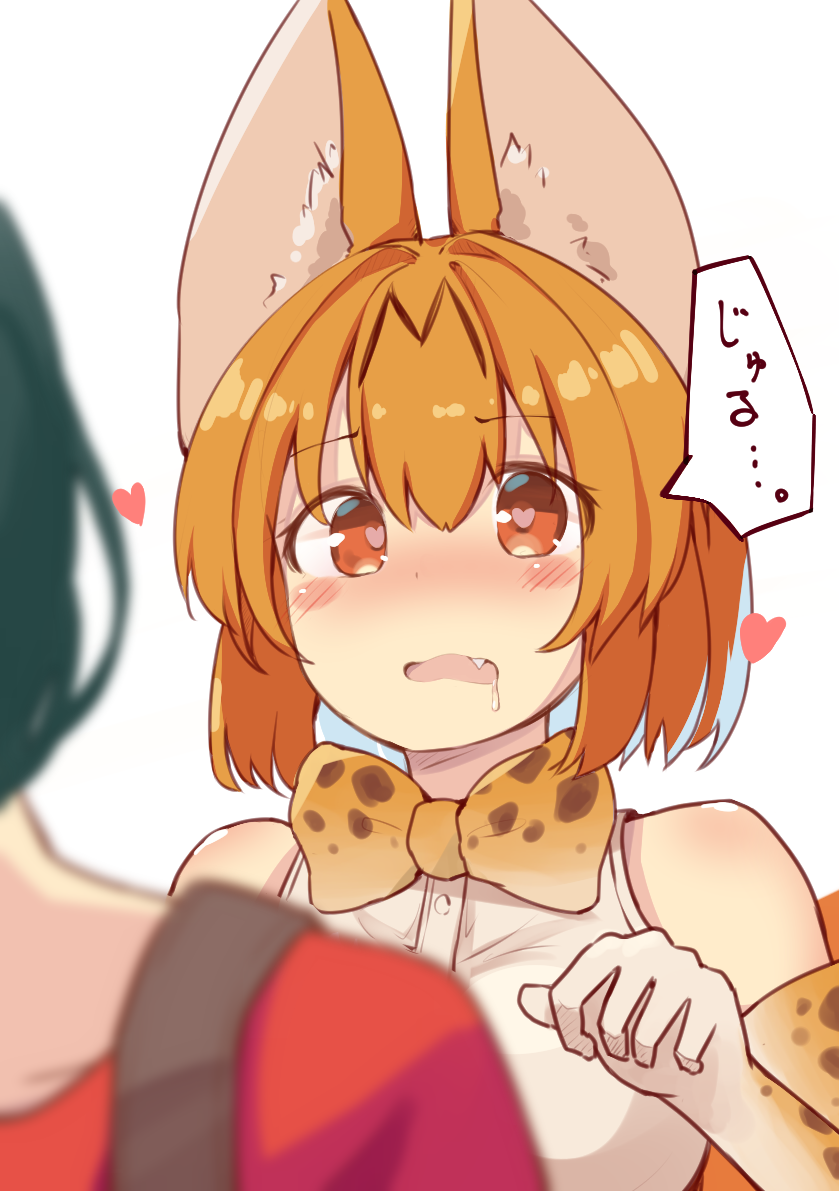 serval and kaban (kemono friends) drawn by mamemochi_(tera2162)
