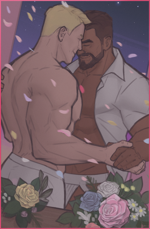 soldier: 76 and reaper (overwatch) drawn by matt_mason_ass