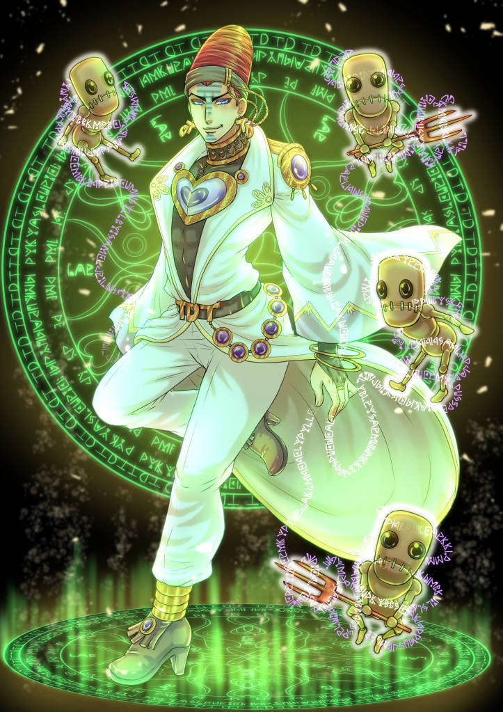 terence t. d'arby (jojo no kimyou na bouken and 1 more) drawn by giga_omega