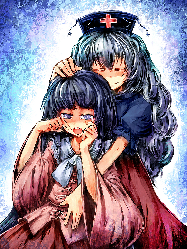 houraisan kaguya and yagokoro eirin (touhou) drawn by ukyo_rst