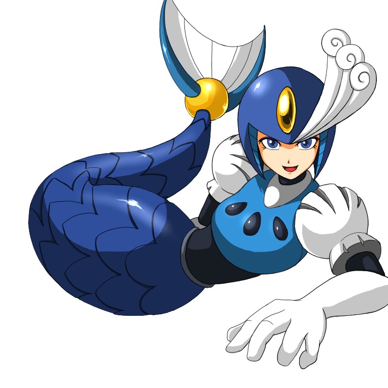splash woman (mega man and 1 more) drawn by deadmoon_(kein2002)