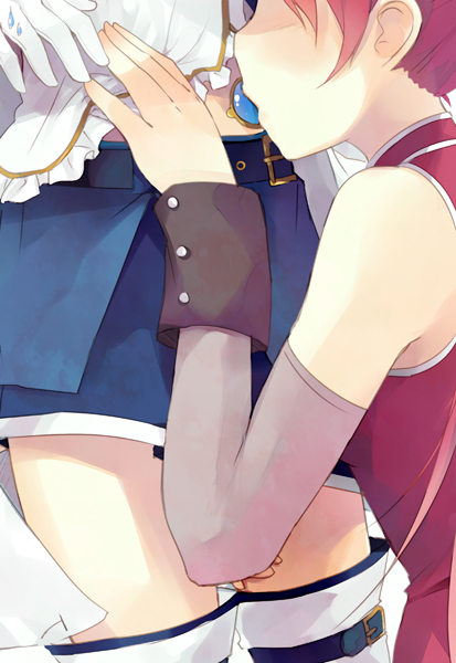 miki sayaka and sakura kyoko (mahou shoujo madoka magica) drawn by jing_hu