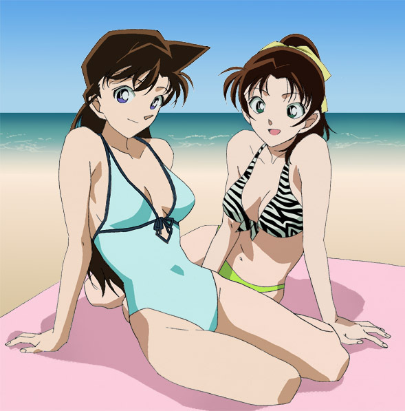mouri ran and tooyama kazuha (meitantei conan) drawn by mochizuki_(wakadori)
