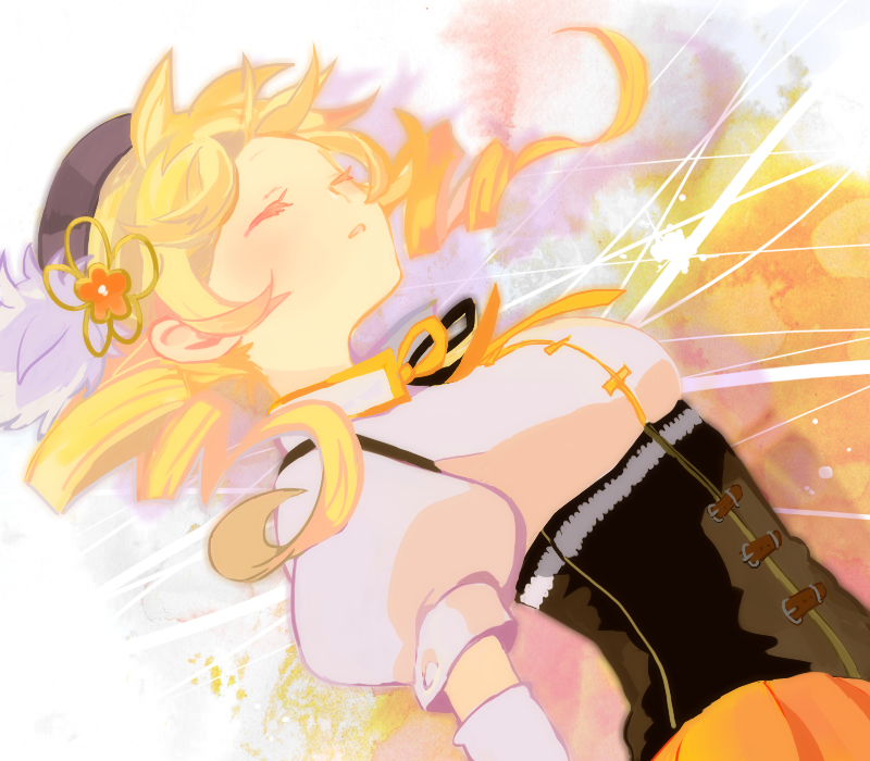 tomoe mami (mahou shoujo madoka magica) drawn by nou_(brain-m)