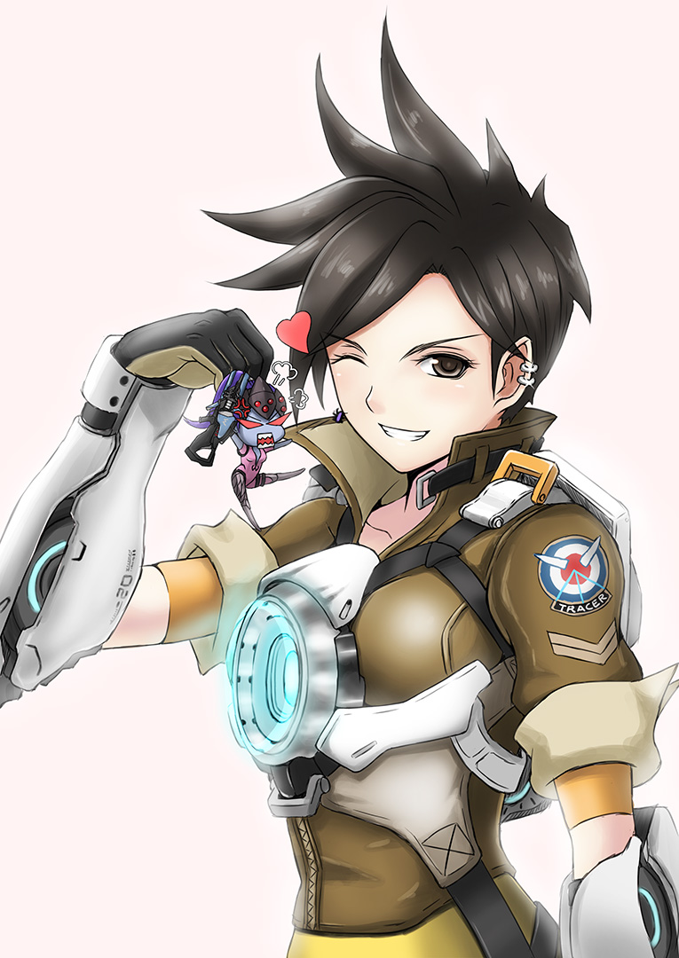 tracer and widowmaker (overwatch and 1 more) drawn by tonnelee