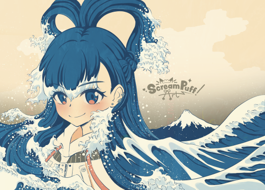 kobo kanaeru (hololive and 2 more) drawn by screampuffart