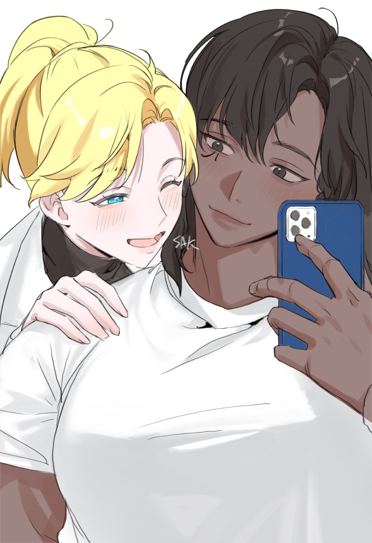 mercy and pharah (overwatch and 1 more) drawn by ssaknanda