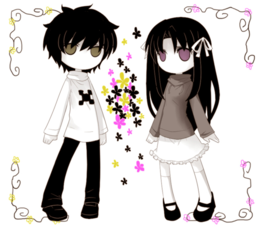 kamitsuki and yamitsuki (sick mind and 1 more) drawn by boriroba