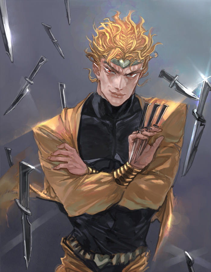 dio brando (jojo no kimyou na bouken and 1 more) drawn by touge_(kubiwa_tsuki)