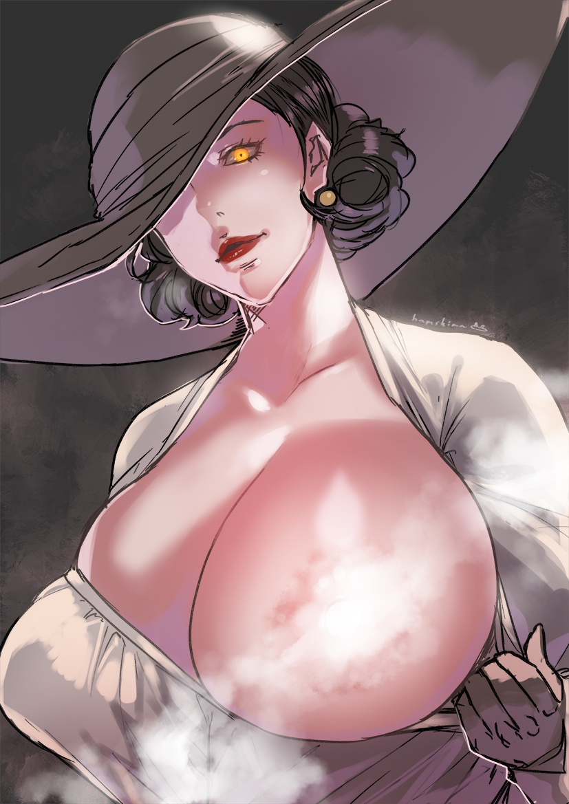 alcina dimitrescu (resident evil and 1 more) drawn by hamushima