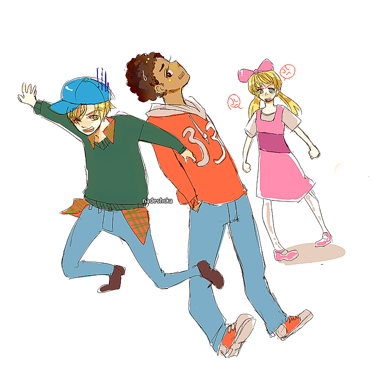 helga g pataki, arnold shortman, and gerald johannsen (hey arnold!)