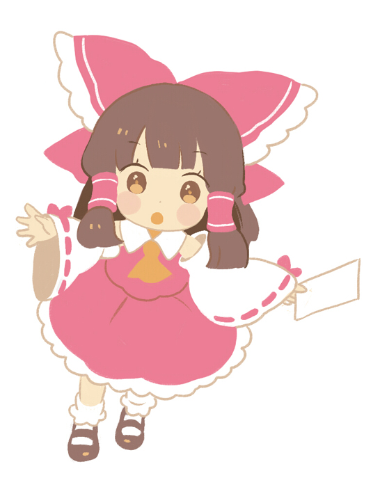 hakurei reimu (touhou) drawn by keyaki_(mora_ll)