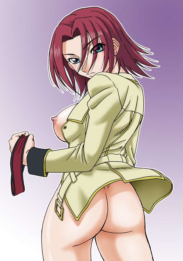 kouzuki kallen (code geass) drawn by misnon_the_great